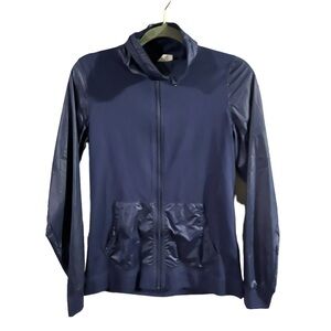 NWOT Women's Under Armour Full Zip Warm UP Track Jacket - Navy Blue - Size S
